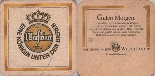 Bierdeckel quadratisch - Warsteiner