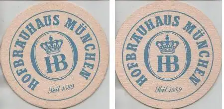 Bierdeckel rund - Hofbräuhaus seit 1589 München