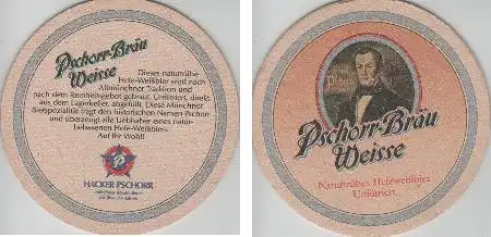 Bierdeckel rund - Hacker-Pschorr - Pschorr Weisse