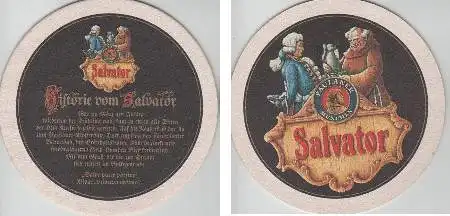 Bierdeckel rund - Paulaner - Salvator-Historie