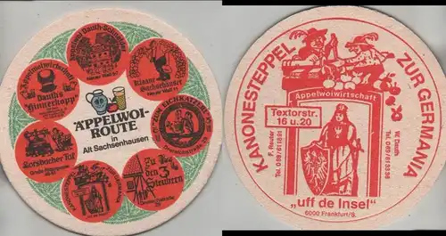 Bierdeckel rund - Äppelwoi