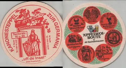 Bierdeckel rund - Äppelwoi