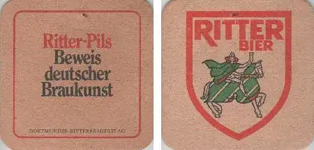 Bierdeckel quadratisch - Ritter - deutsche Braukunst