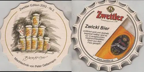 Bierdeckel Sonderform - Zwettler