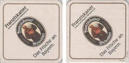 Bierdeckel quadratisch - Weissbier von Franziskaner