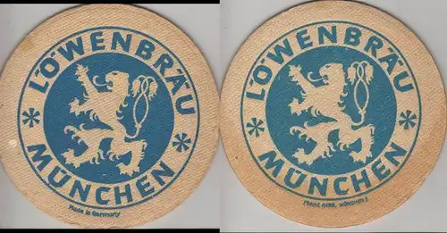 Bierdeckel rund - Löwenbräu