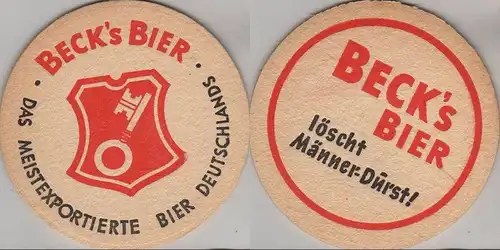 Bierdeckel rund - Becks