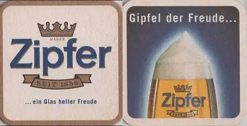 Bierdeckel quadratisch - Zipfer