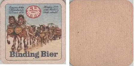 Bierdeckel quadratisch - Binding - Hopfen und Malz