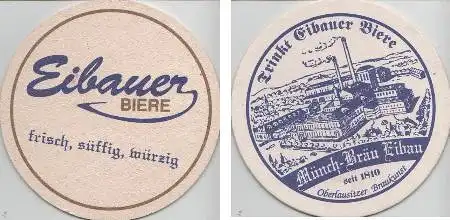 Bierdeckel rund - Eibauer Biere - Münch-Bräu