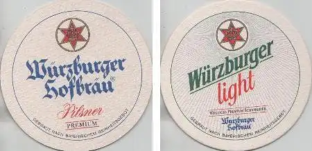 Bierdeckel rund - Würzburger - Light und Pilsner