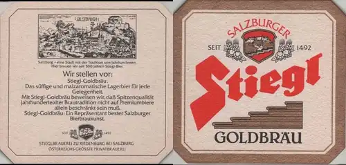 Bierdeckel quadratisch - Stiegl