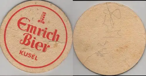 Bierdeckel rund - Emrich, Kusel