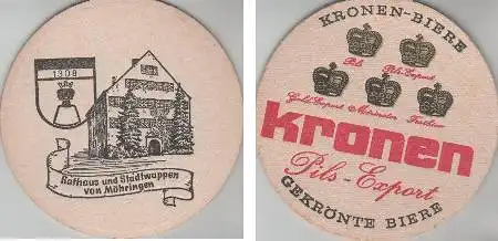 Bierdeckel rund - Kronen Pils-Export - Möhringen