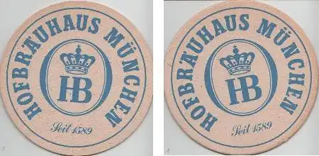 Bierdeckel rund - Hofbräuhaus München - Seit 1589