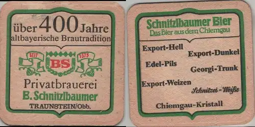 Bierdeckel quadratisch - Schnitzlbaumer
