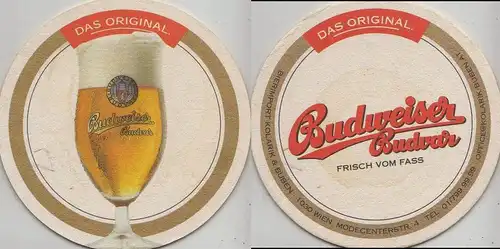 Bierdeckel rund - Budweiser (Tschechien)