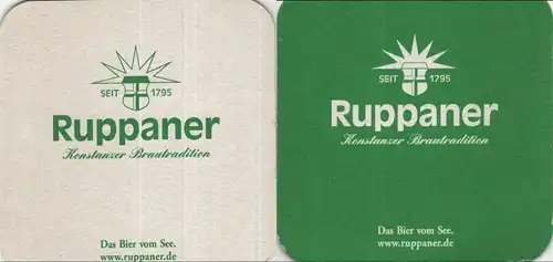 Bierdeckel quadratisch - Ruppaner Bier Konstanz