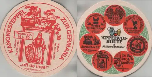 Bierdeckel rund - Äppelwoi