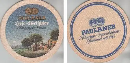 Bierdeckel rund - Paulaner - Münchner Spezialitäten