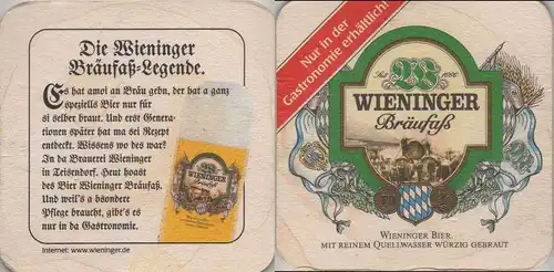 Bierdeckel quadratisch - Wieninger