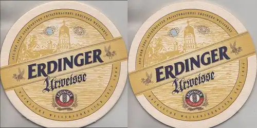 Bierdeckel rund - Erdinger Urweisse