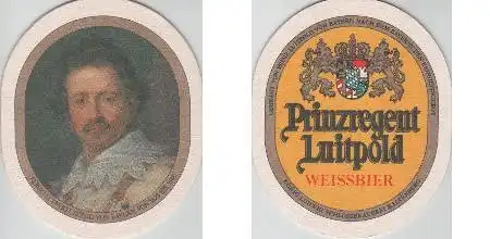 Bierdeckel oval - Prinzregent Luitpold - Ludwig I.