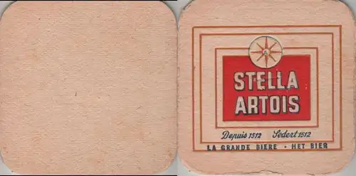 Bierdeckel quadratisch - Stella Artois