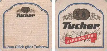 Bierdeckel quadratisch - alkoholfreies Tucher