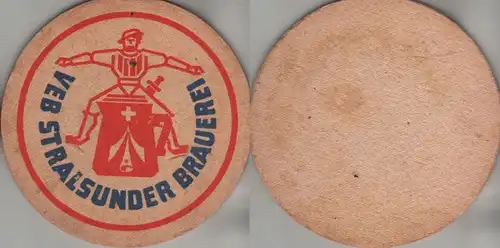 Bierdeckel rund - VEB Stralsunder Brauerei