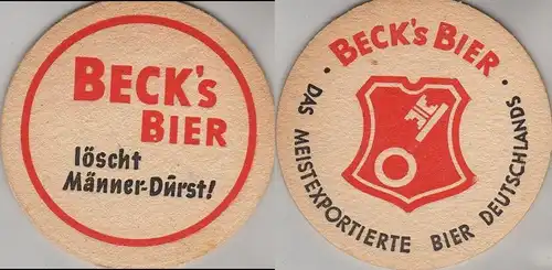 Bierdeckel rund - Becks