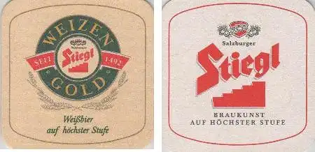 Bierdeckel quadratisch - Stiegl Weizengold