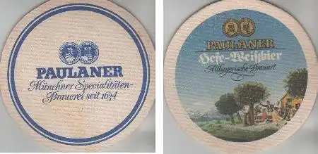 Bierdeckel rund - Paulaner - Altbayerische Brauart