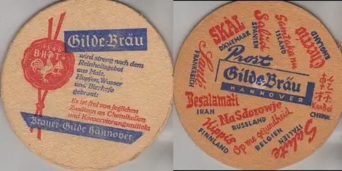 Bierdeckel rund - Gilde-Bräu