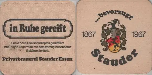 Bierdeckel quadratisch - Stauder