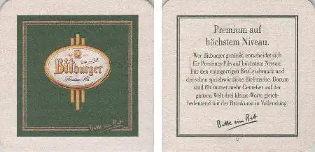 Bierdeckel quadratisch - Bitburger Premium-Pils