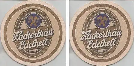 Bierdeckel rund - Hacker-Pschorr - Hackerbräu Edelhell