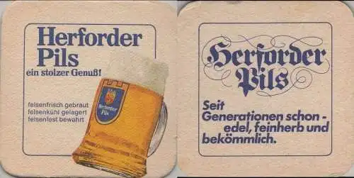 Bierdeckel quadratisch - Herforder