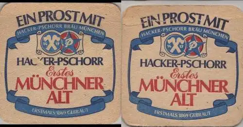 Bierdeckel quadratisch - Hacker-Pschorr