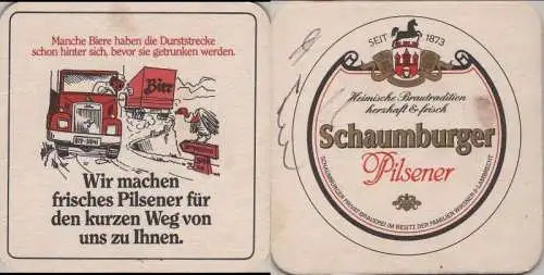 Bierdeckel quadratisch - Schaumburger