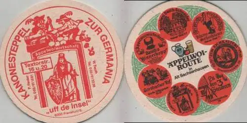 Bierdeckel rund - Äppelwoi