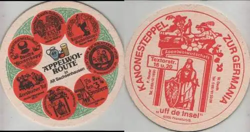 Bierdeckel rund - Äppelwoi