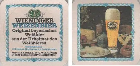 Bierdeckel quadratisch - Wieninger - aus der Urheimat