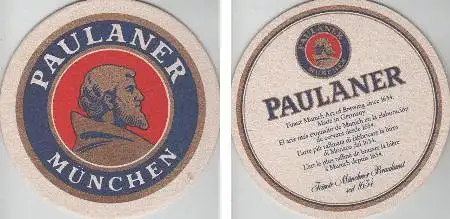 Bierdeckel rund - Paulaner München