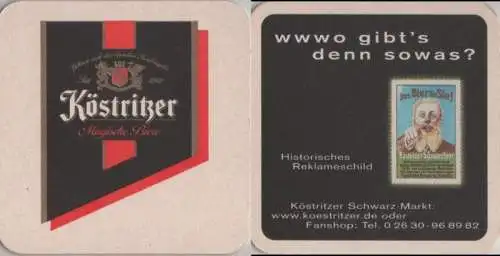 Bierdeckel quadratisch - Köstritzer