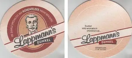 Bierdeckel oval - Lappmanns dunkel