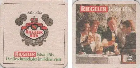 Bierdeckel quadratisch - Riegeler Felsen Pils