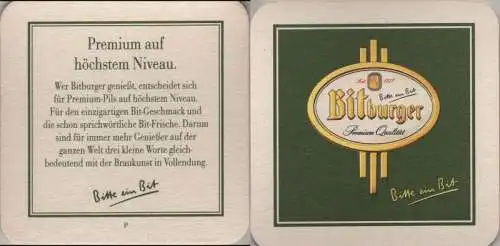 Bierdeckel quadratisch - Bitburger