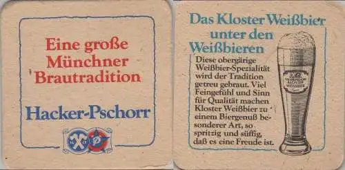 Bierdeckel quadratisch - Hacker-Pschorr