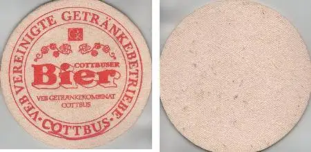 Bierdeckel rund - VEB Getränkebetriebe Cottbus